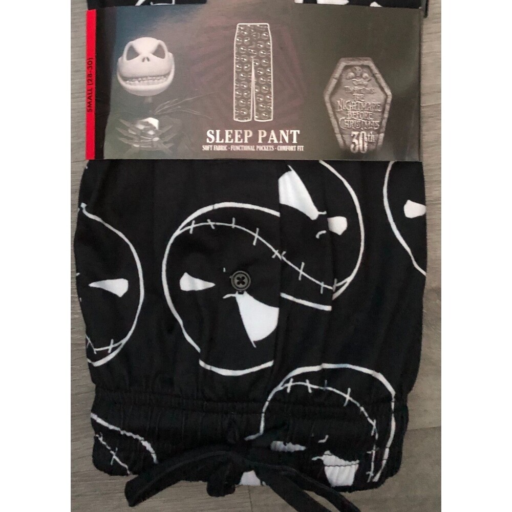 Men's Black Nightmare Before Christmas Jack PJ Pant Size 2 XL NWT B4
